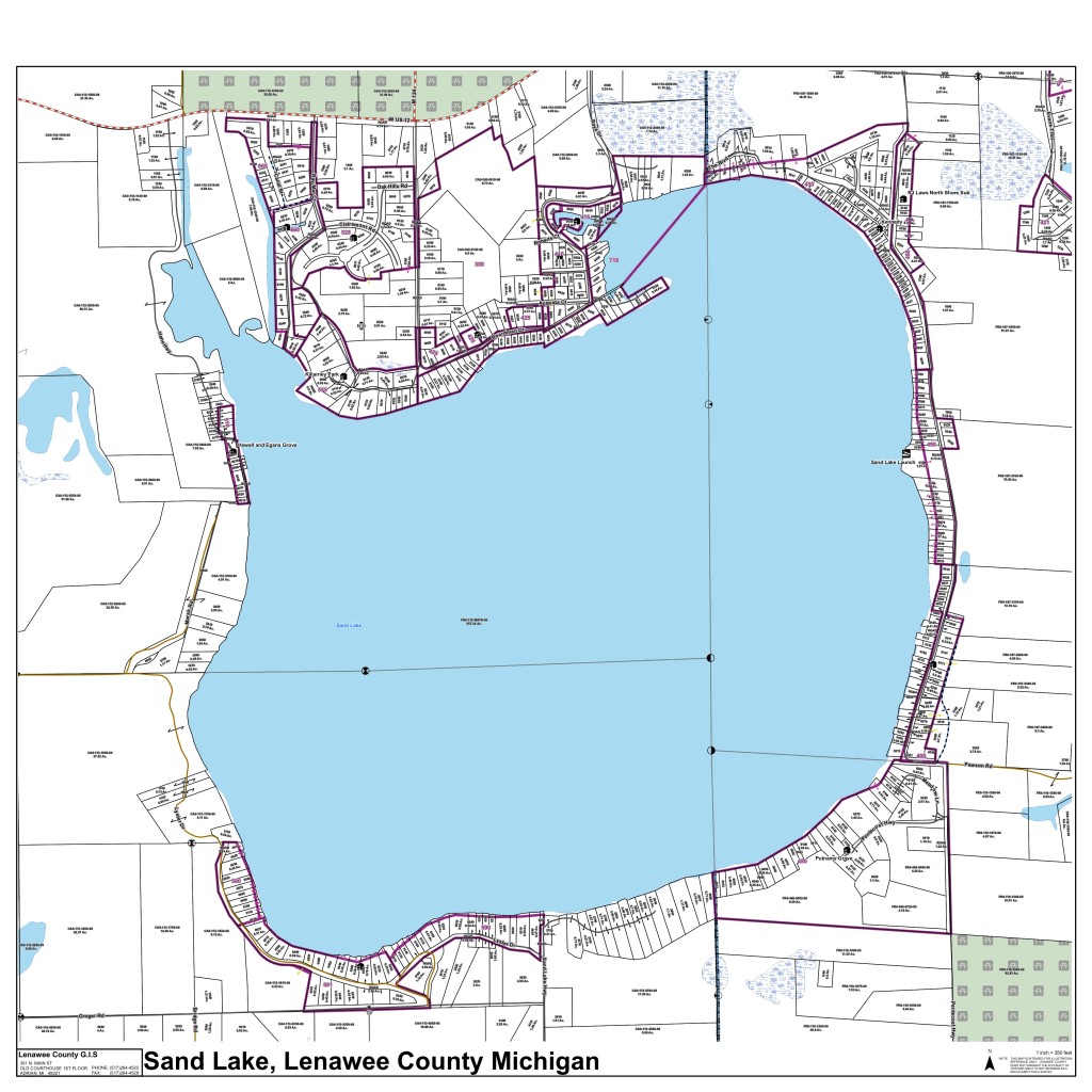 Parcels surrounding Sand Lake - Sand Lake Conservation Association, SLCA